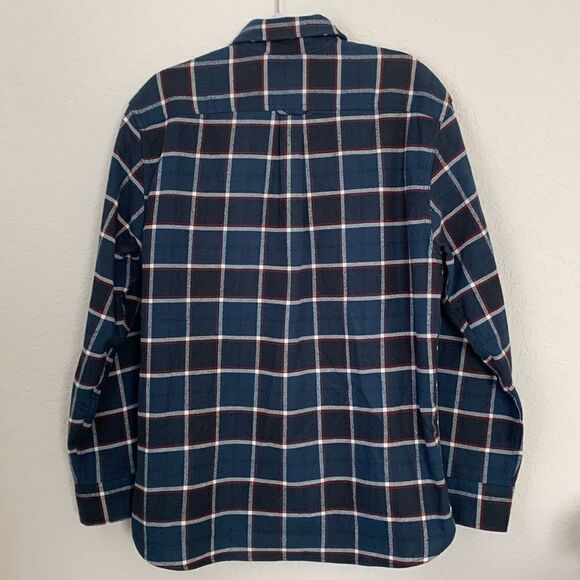 Jacks Classic Heritage Flannel Cotton Buttons Pockets Men’s Shirt Size L - Picture 2 of 9